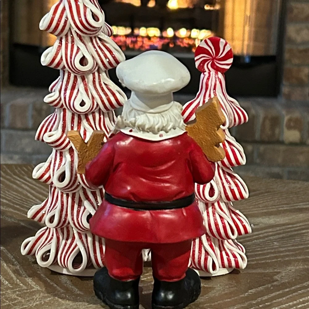 NEW! Vintage Inspired Christmas Holiday Gingerbread Baking Santa Claus Chef
